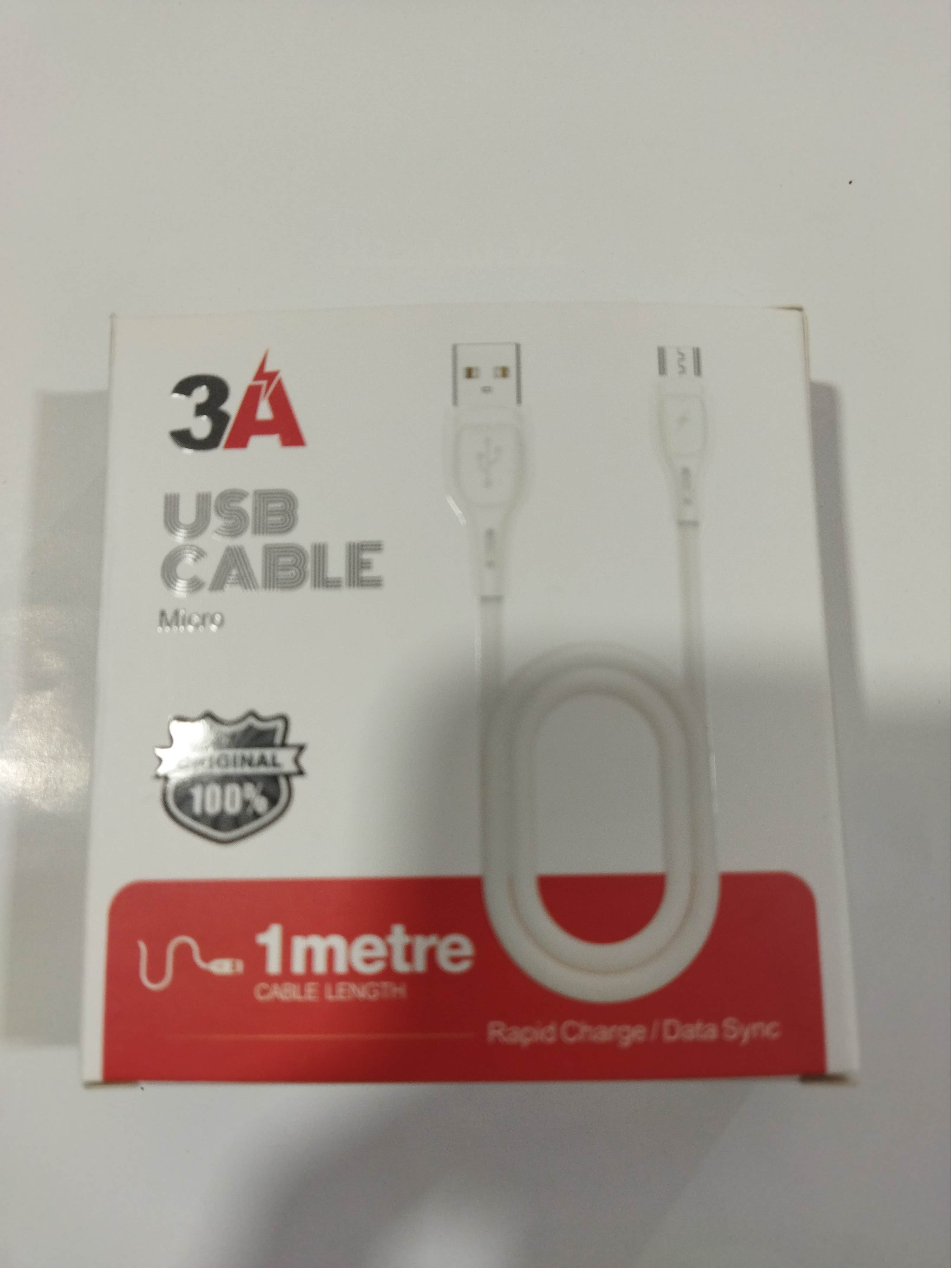 کابل اندروید 3 آمپر 1متری